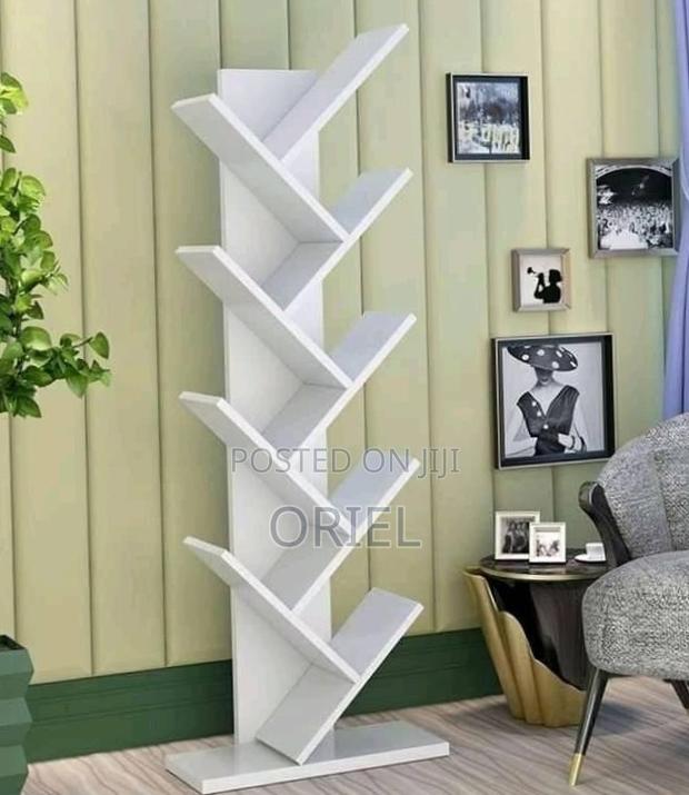 Office Bookshelf : 8-Tier Wooden Bookshelf