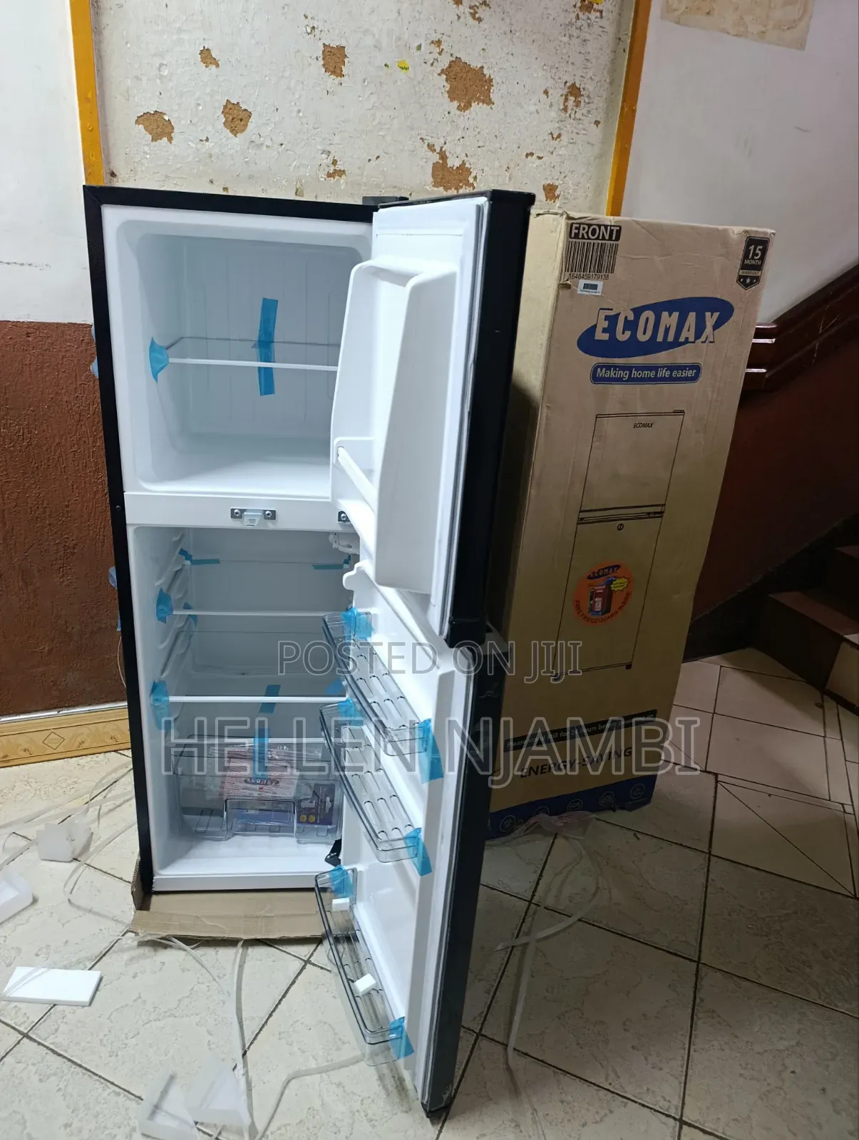Ecomax BCD-138L Double Door Fridge With 3 STAR Energy Rating