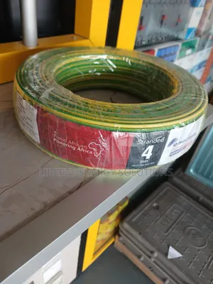 4 Mm2 Green and Yellow Single-Core Stranded Copper Electrical Wire