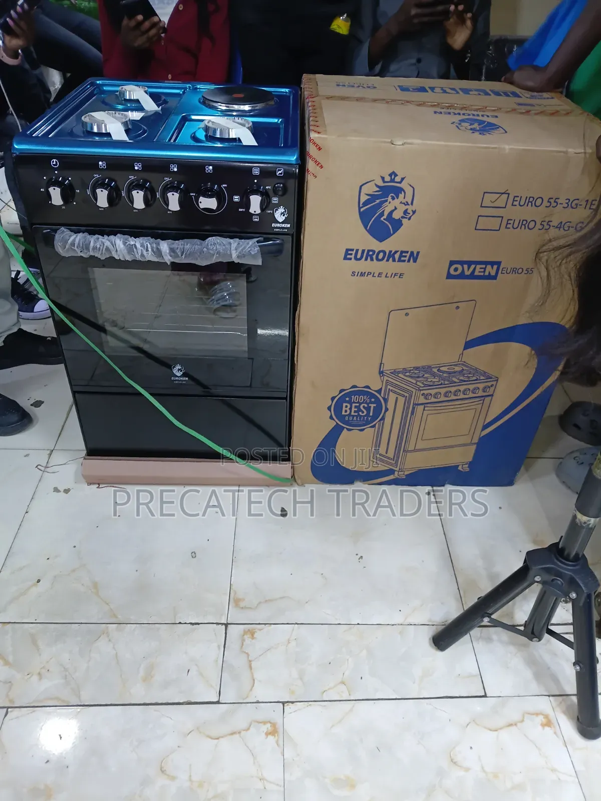 Euroken 55×55 Standing Cooker With Electric Oven