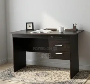120CM Study Desk : Wooden Study Desk With Drawers