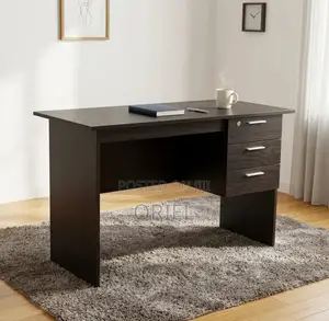 120CM Study Desk : Wooden Study Desk With Drawers