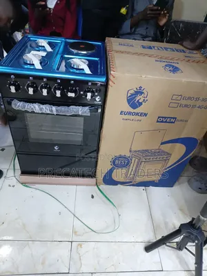 Euroken 3 Gas Burners + 1 Hotplate Cooker