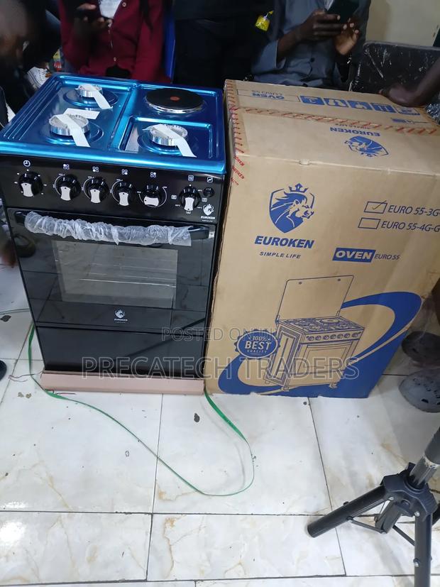 Euroken 3 Gas Burners + 1 Hotplate Cooker - thumbnail 2