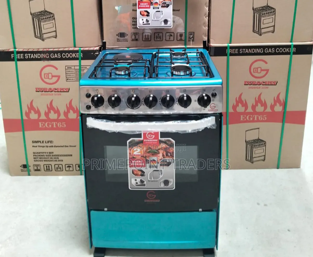 Eurochef 60×65 3 Gas + 1 Electric Cooker – Electric Oven