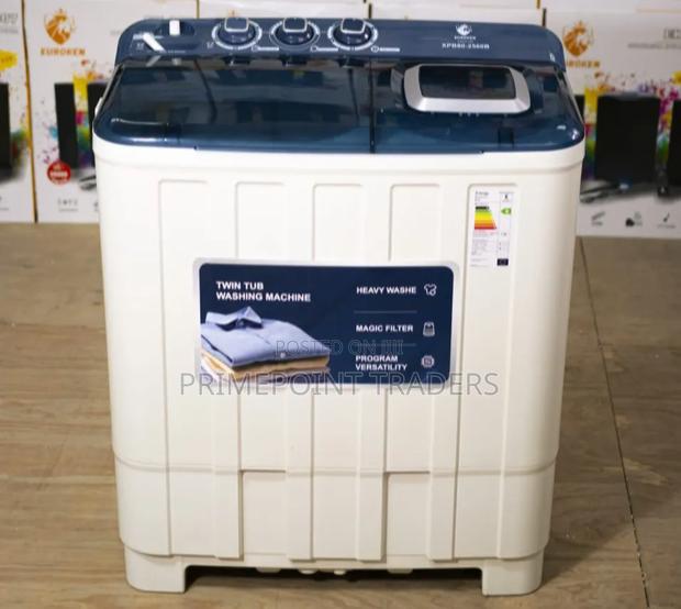 Euroken 8KG Twin Tub Washing Machine – Powerful & Efficient
