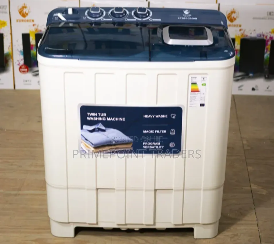 Euroken 8KG Twin Tub Washing Machine – Powerful & Efficient