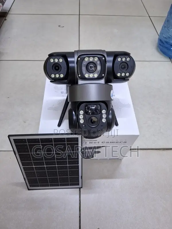 Smart VTS28 Triple Lens 4G Solar CCTV Camera With Two-Way Audio
