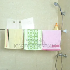 Adjustable Tension Rod for Curtains & Wardrobe (No Drilling)