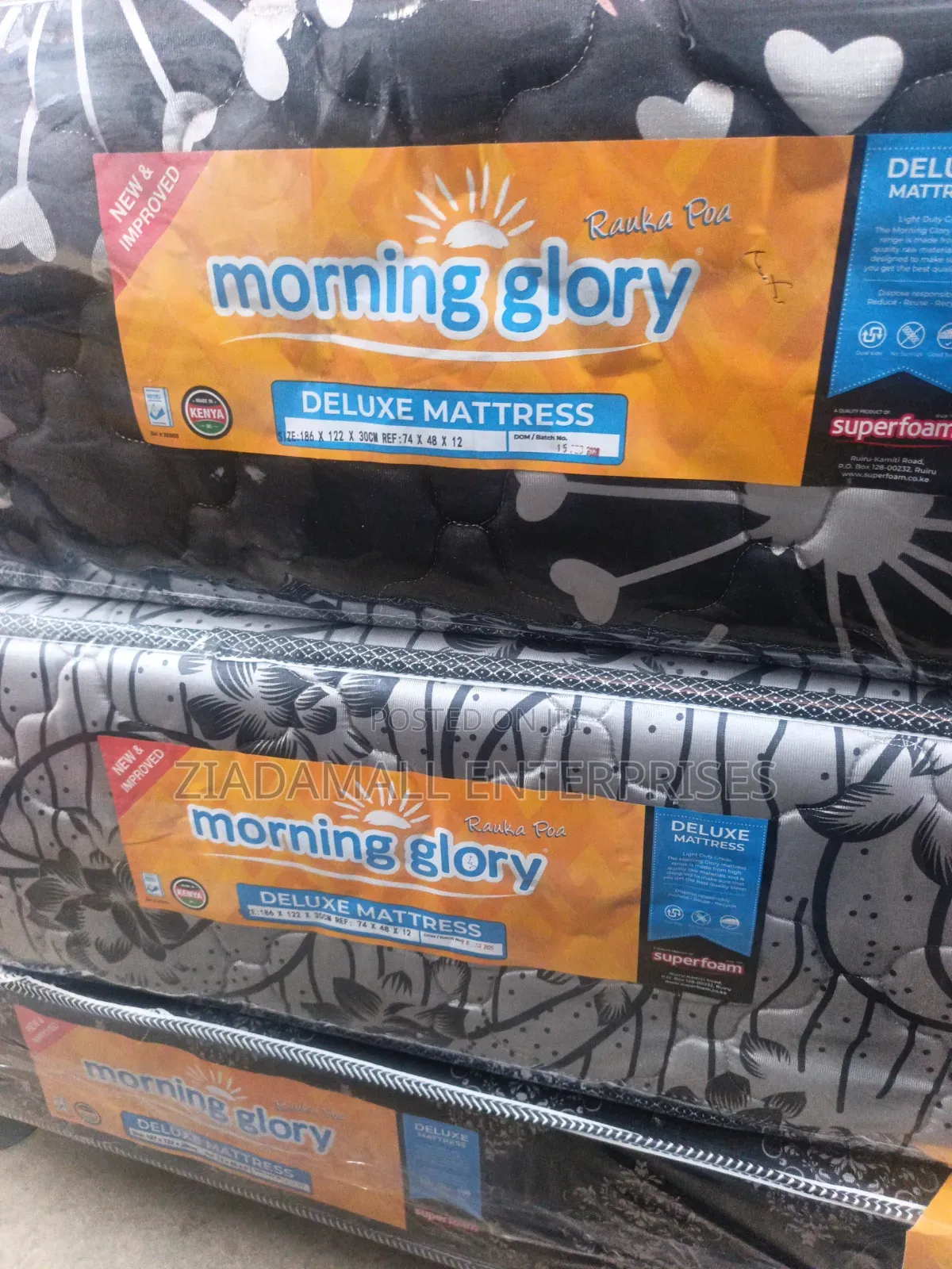 12 Inches 4 by 6 Morning Glory Medium Density Mattress