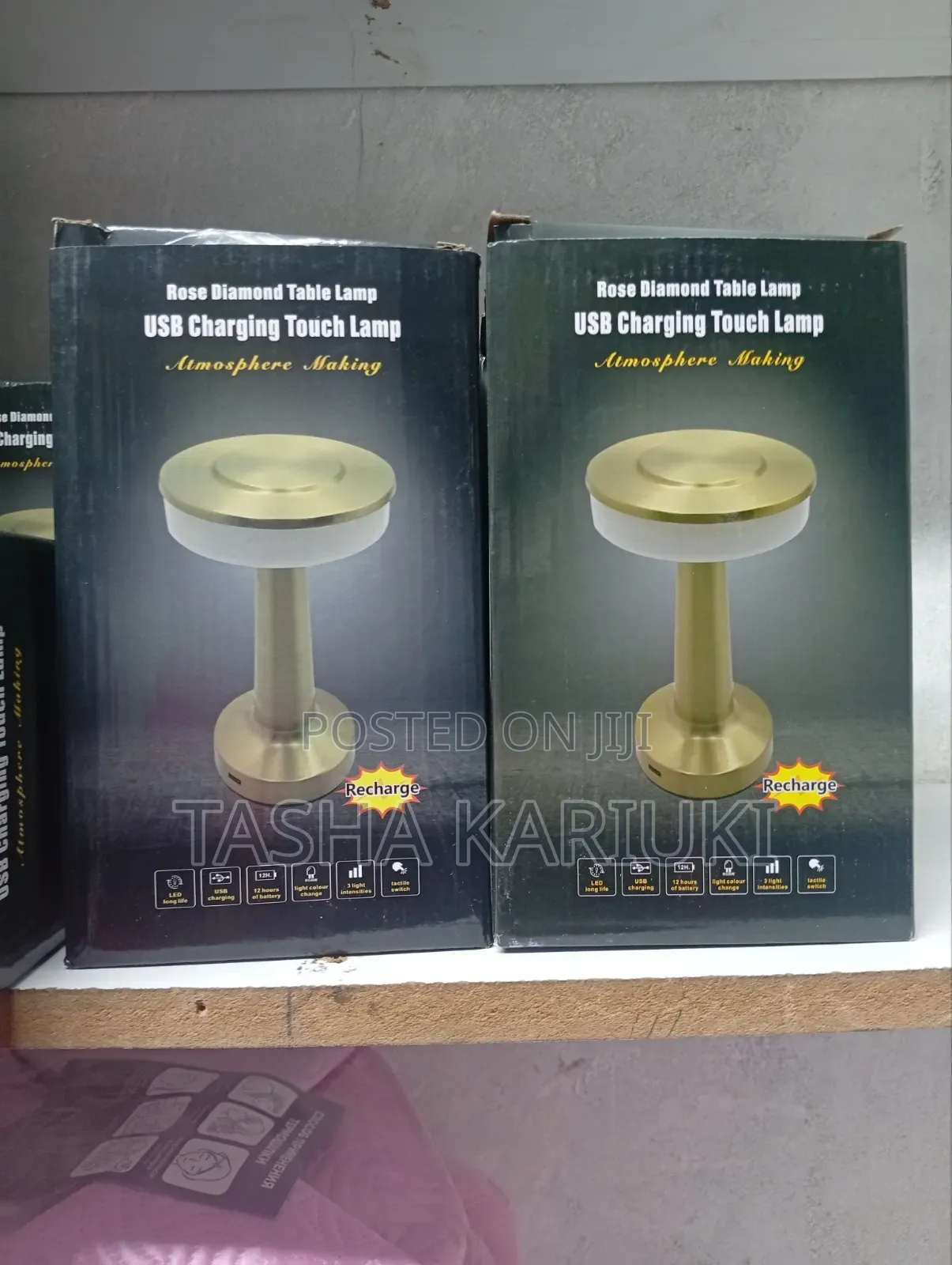 Modern Dumbbell Table Lamp – 3 Light Colours