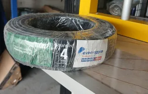 Black Single-Core Stranded Electrical Wire 4mm