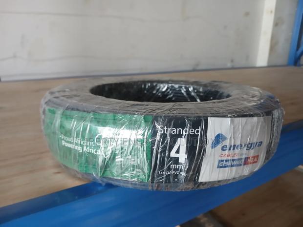 Black Single-Core Stranded Electrical Wire 4mm - thumbnail 2