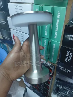 -Colour LED Dumbbell Table Lamp – USB Charging