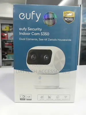 Eufy Security 360 Degrees Pan and Tilt Wired Indoor Camera S350