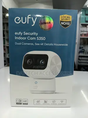 Eufy Security 360 Degrees Pan and Tilt Wired Indoor Camera S350