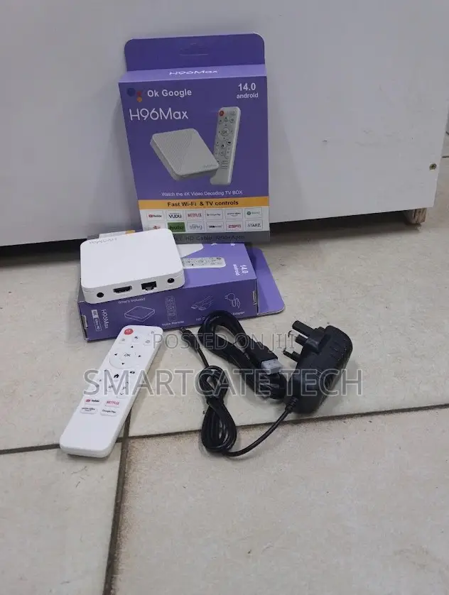 H96 Max Android 14 TV Box 2gb Ram 16gb Storage – 4k Hd