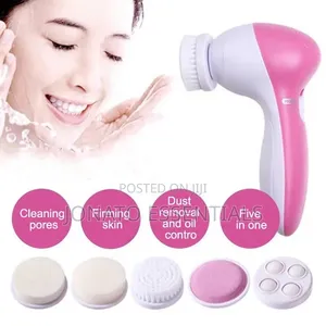 5 in 1 Electric Facial Cleansing Brush Massager Set