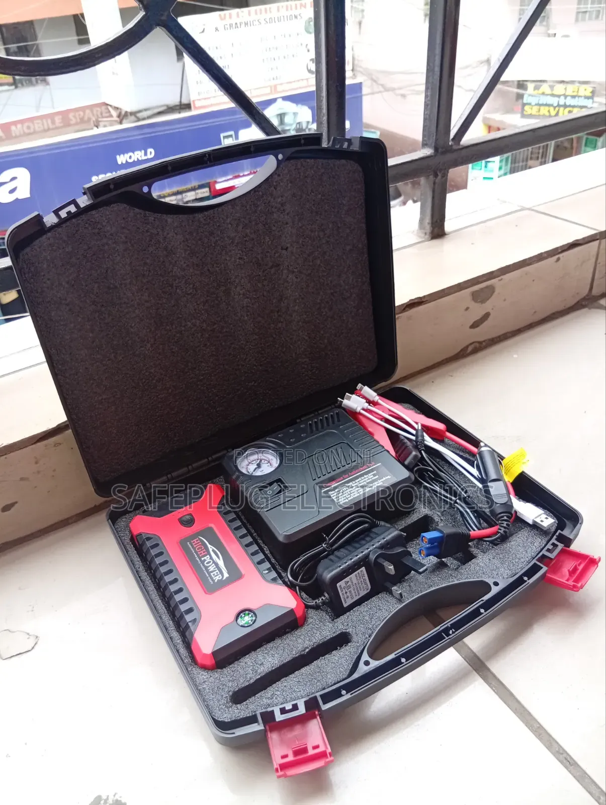Portable Car Jump Starter Kit – Emergency Battery Booster
