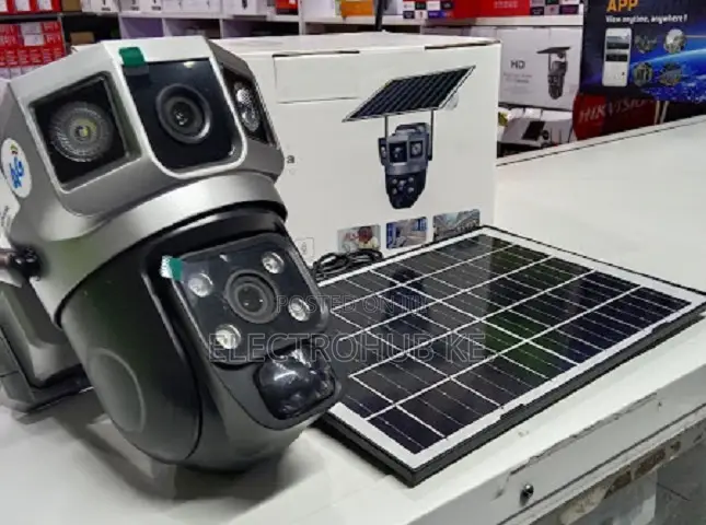 4G V380Pro Outdoor Two-Lens Remote Monitoring Camera