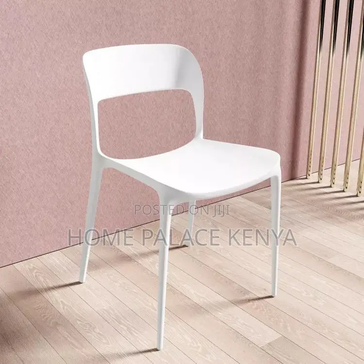 Dining Chair; Stackable Plastic Dining Chair for Easy Storage