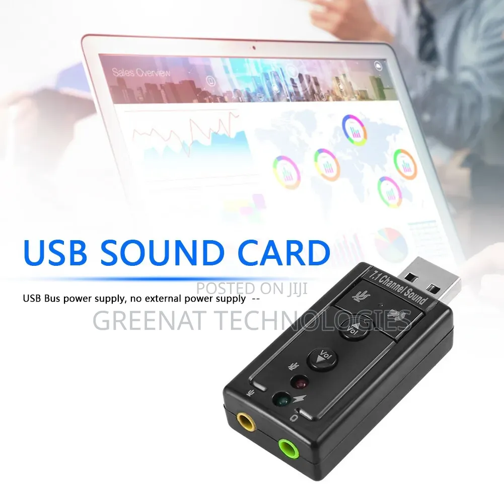 USB Sound Card 7.1 Channel USB External Sound Card