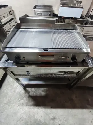 Imported Commercial Electric Griddle – Grilled & Flat Pan