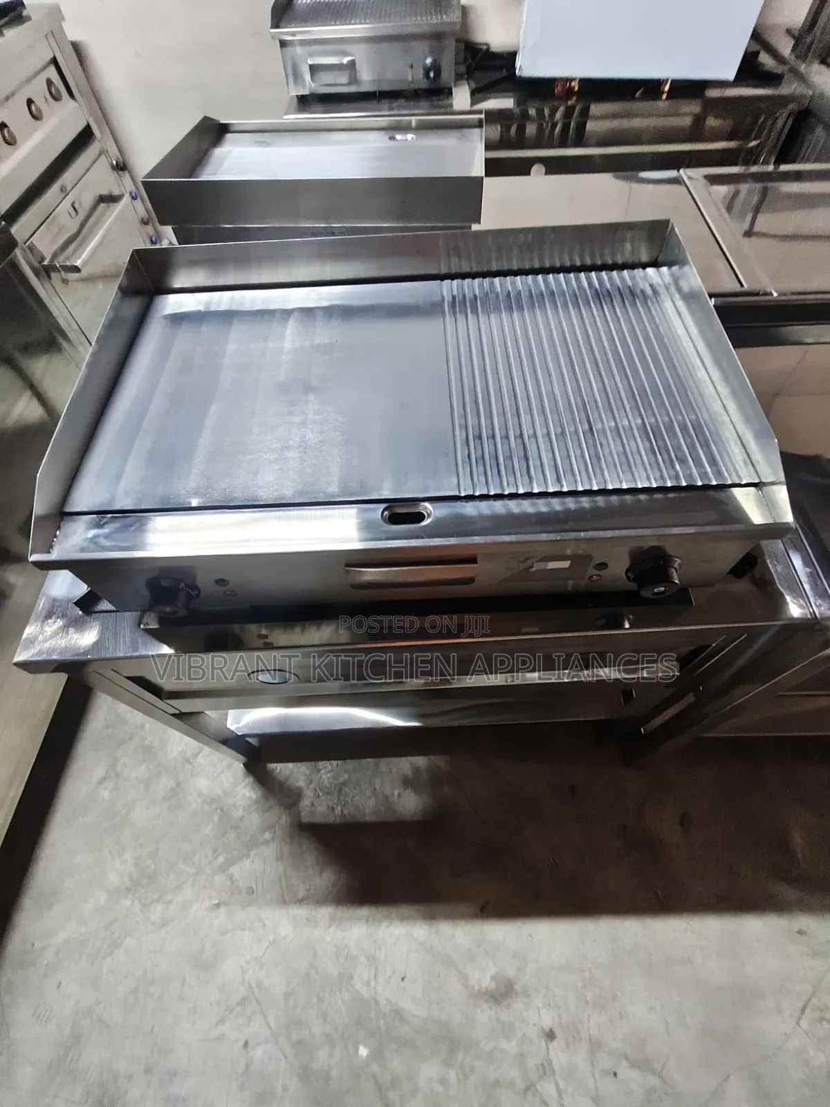 Imported Commercial Electric Griddle – Grilled & Flat Pan