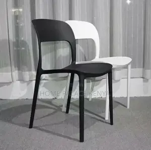 Dining Chair; Stackable Plastic Dining Chair for Easy Storage
