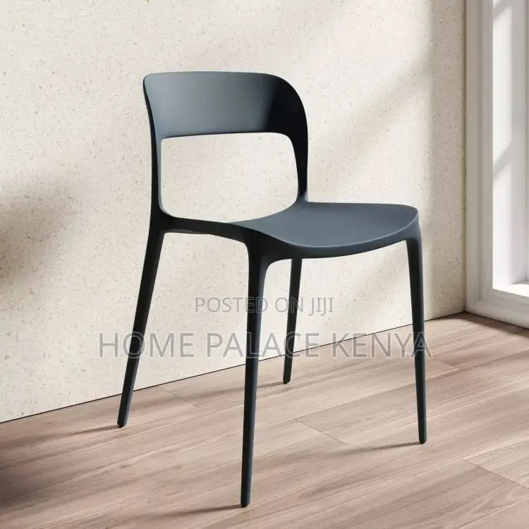 Dining Chair; Stackable Plastic Dining Chair for Easy Storage