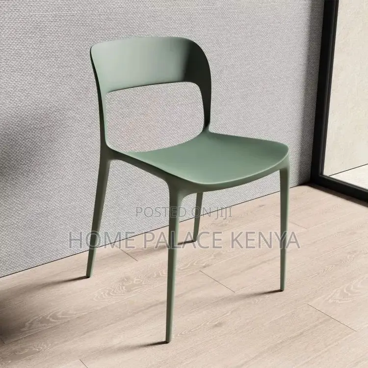 Dining Chair; Stackable Plastic Dining Chair for Easy Storage