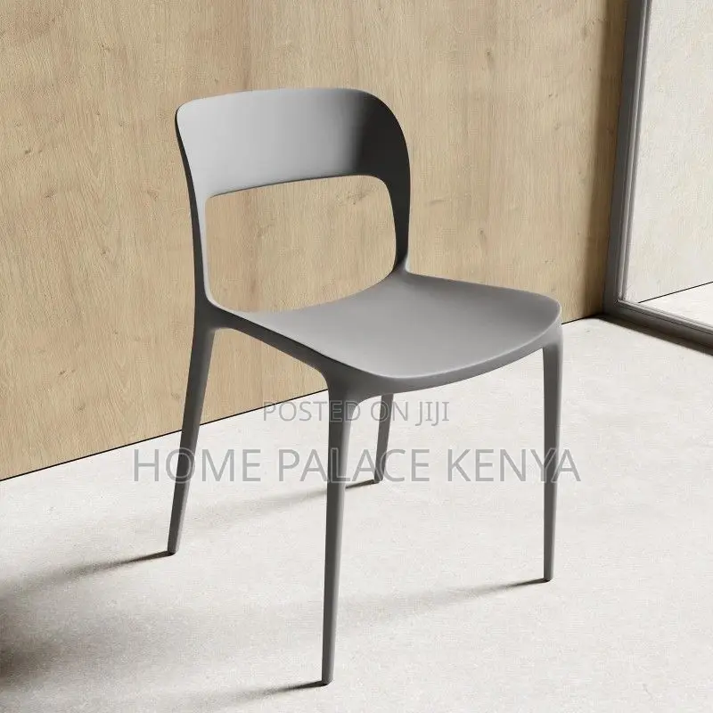 Dining Chair; Stackable Plastic Dining Chair for Easy Storage
