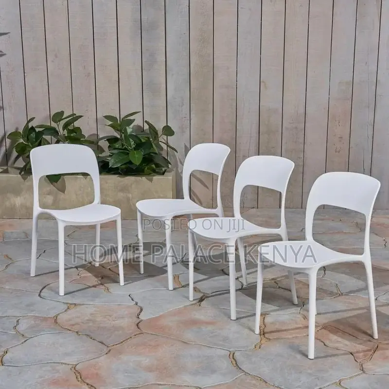 Dining Chair; Stackable Plastic Dining Chair for Easy Storage