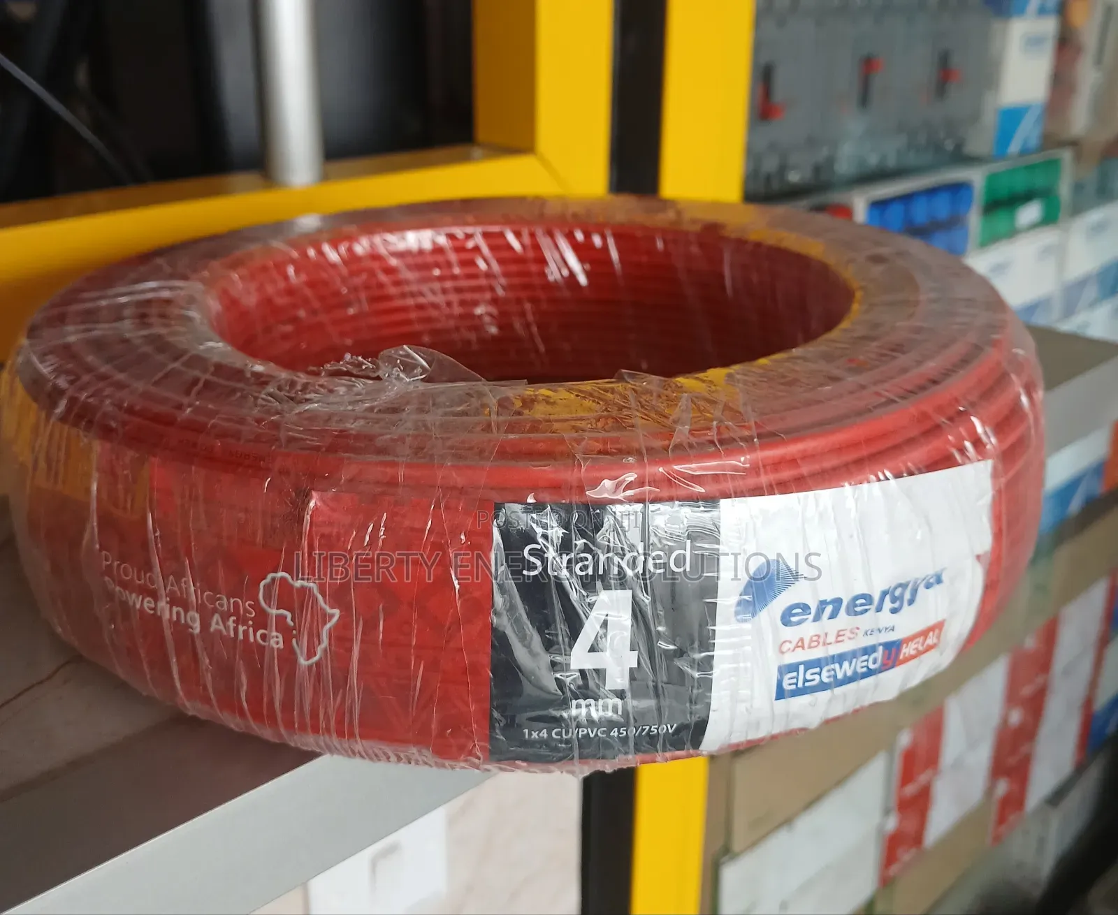 Red 4.0mm2 Stranded Single-Core Electrical Wiring Cable