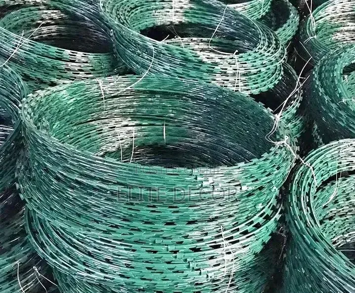 Jungle Green Galvanised Razor Wire
