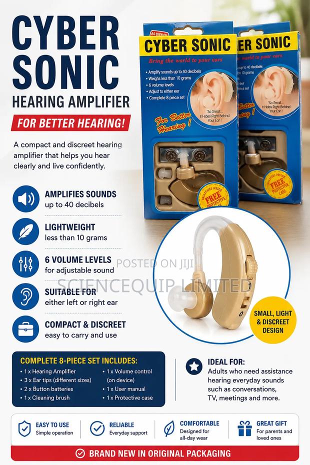 Cyber Sonic Hearing Amplifier – For Better Hearing - main view
