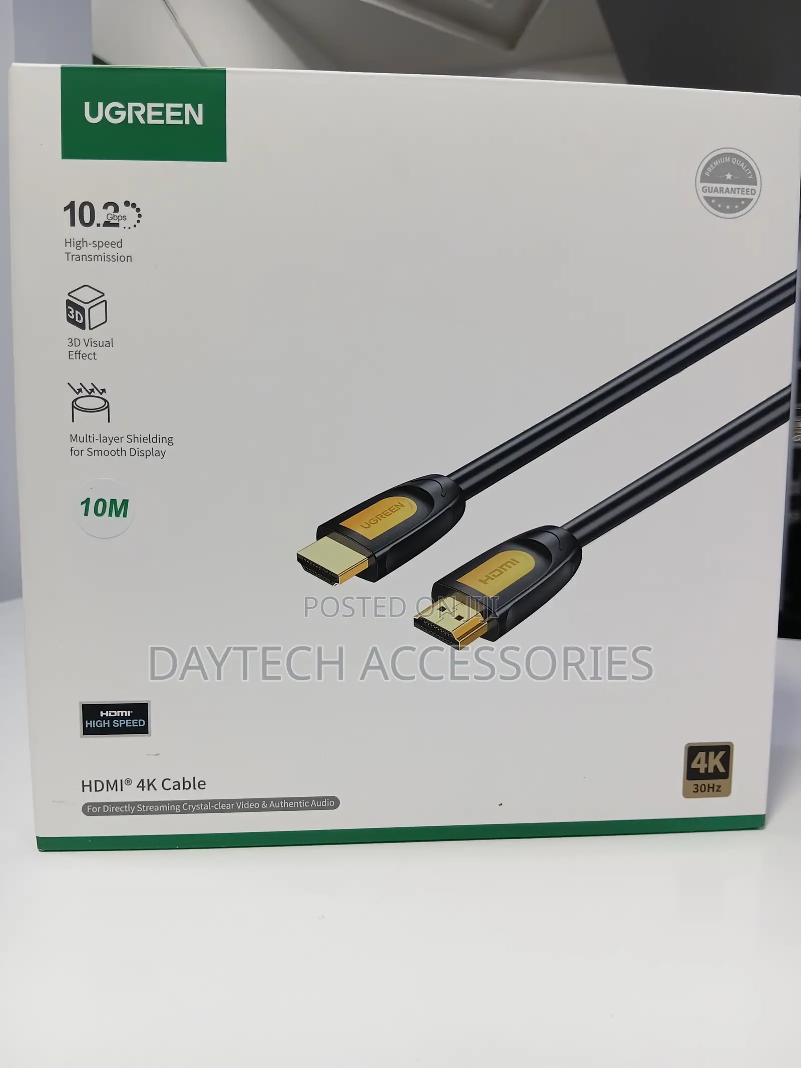 UGREEN 10-Meter High-Speed 4K HDMI Cable (Model HD101),