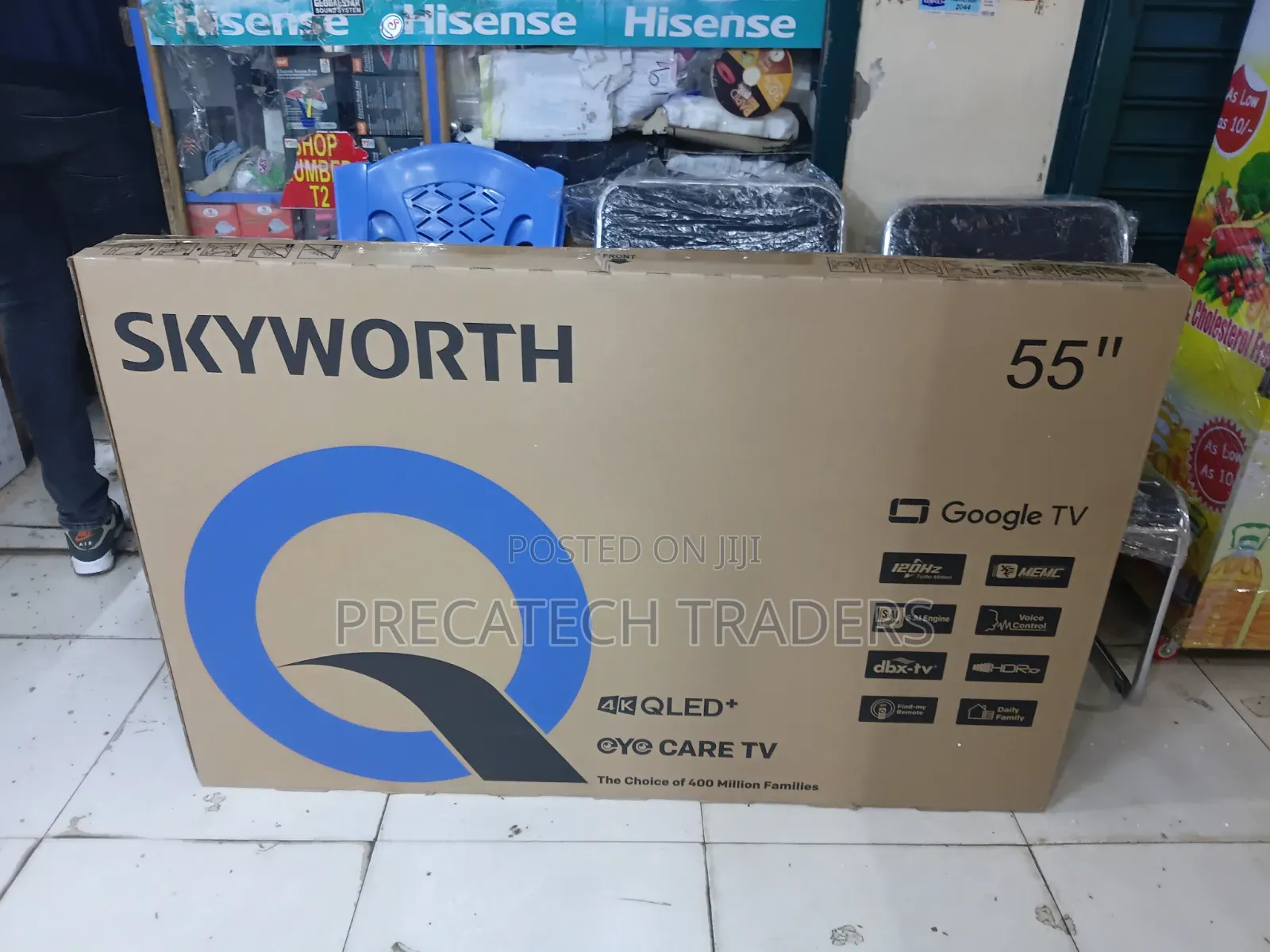 Skyworth 55" Smart 4K QLED+ TV With Voice Control