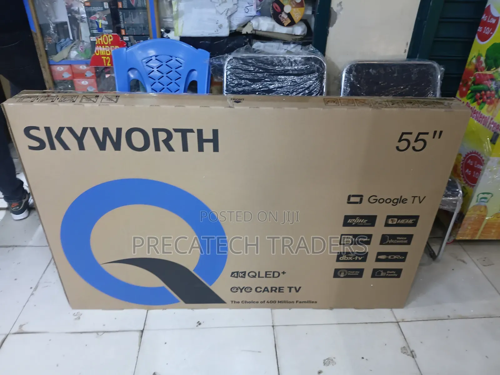Skyworth 55" Smart 4K QLED+ TV With Voice Control