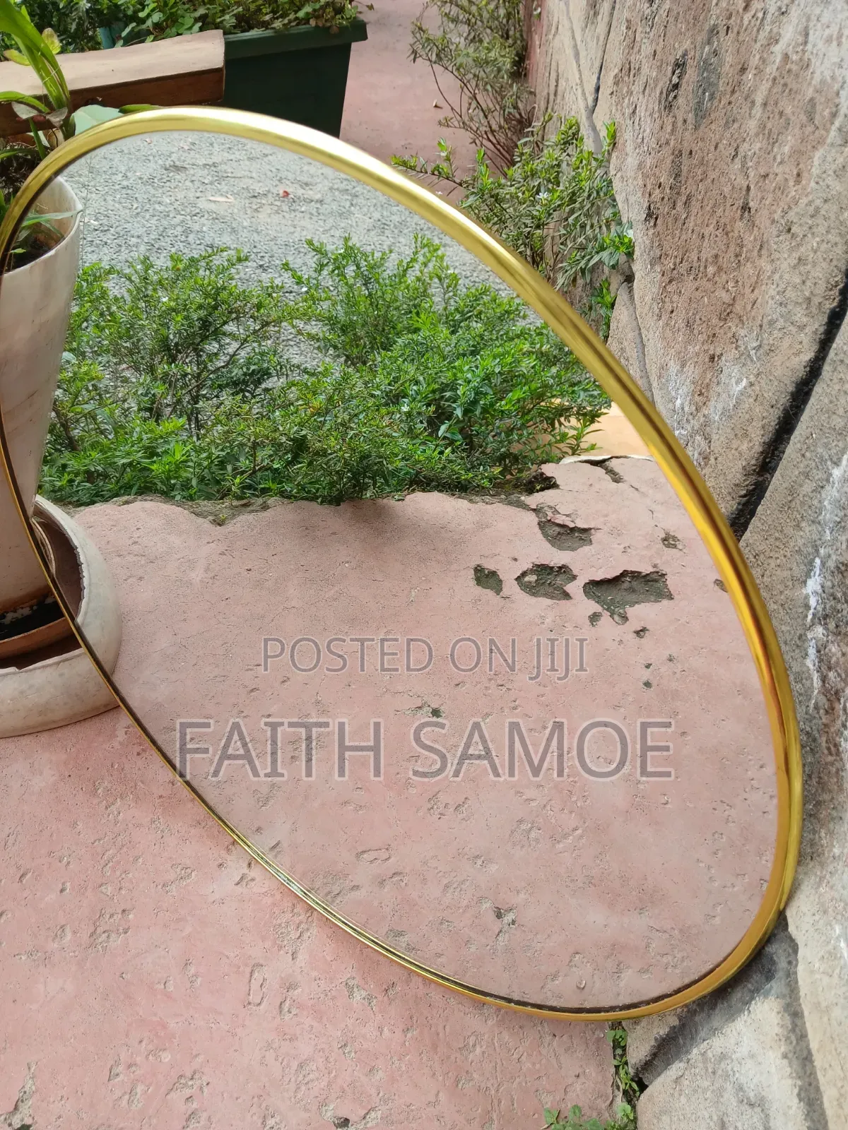 Gold Round Mirrors