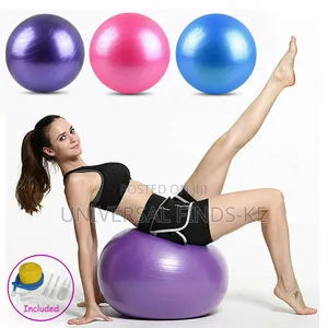 Yoga Ball With Electric Air Pump – Fitness Exercise Stability Ball