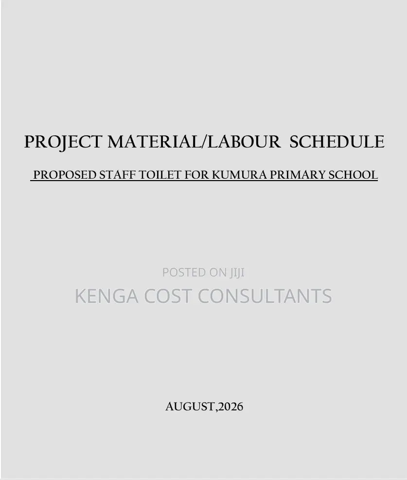Material Schedule Preparation