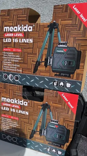 Meakida MD-77018 Rechargeable 360° Green Laser Level