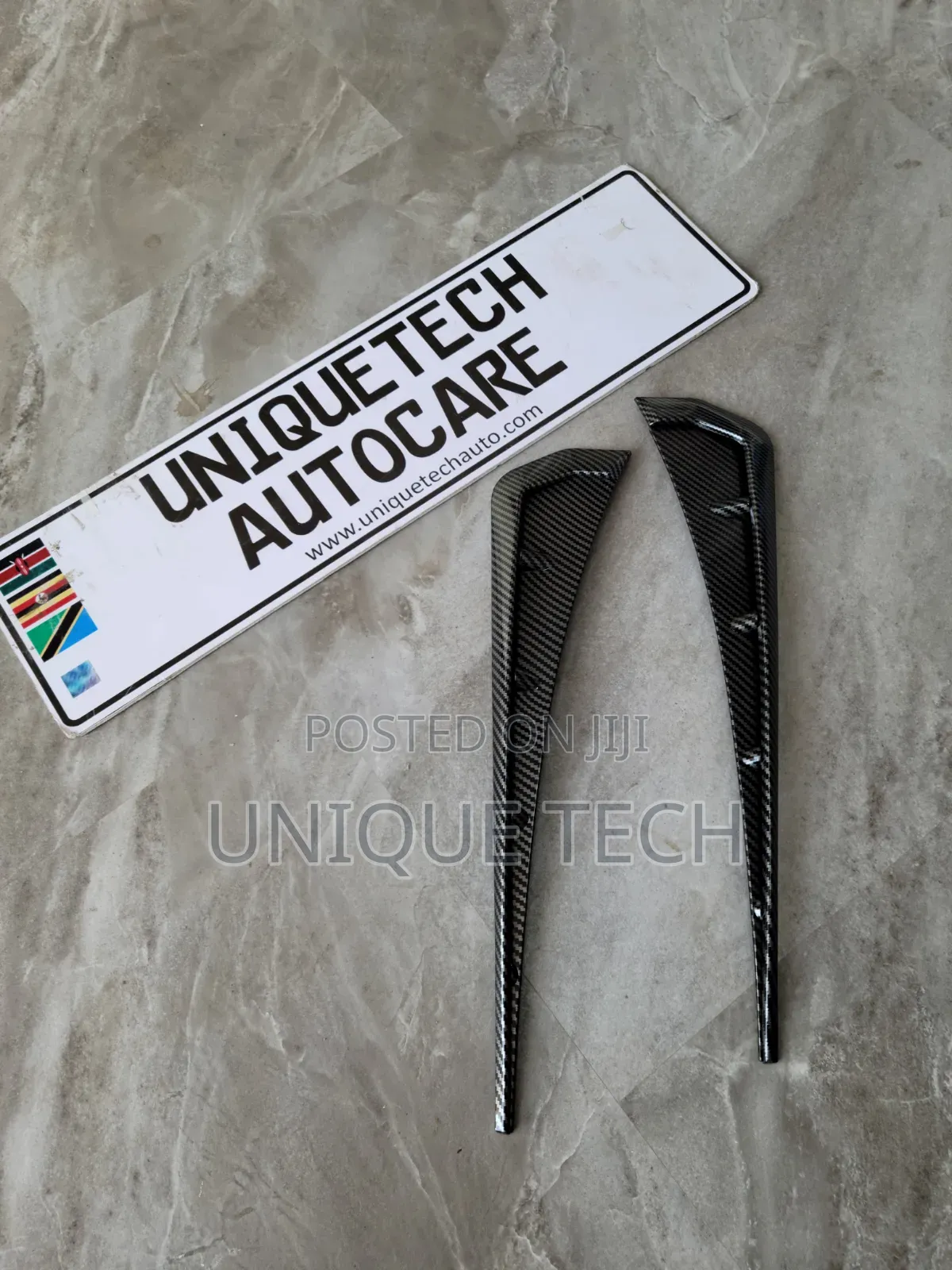 Carbon Fiber Car Side Vent Decor Stickers 2pcs