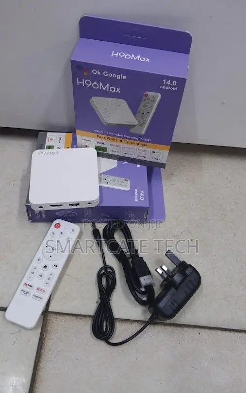 H96 Max 2gb Ram 16gb Rom Android 14 Smart TV Box – 4k Uhd
