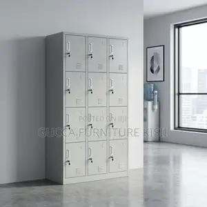 Locker Cabinet; 12-Door Steel Filling Locker Cabinet