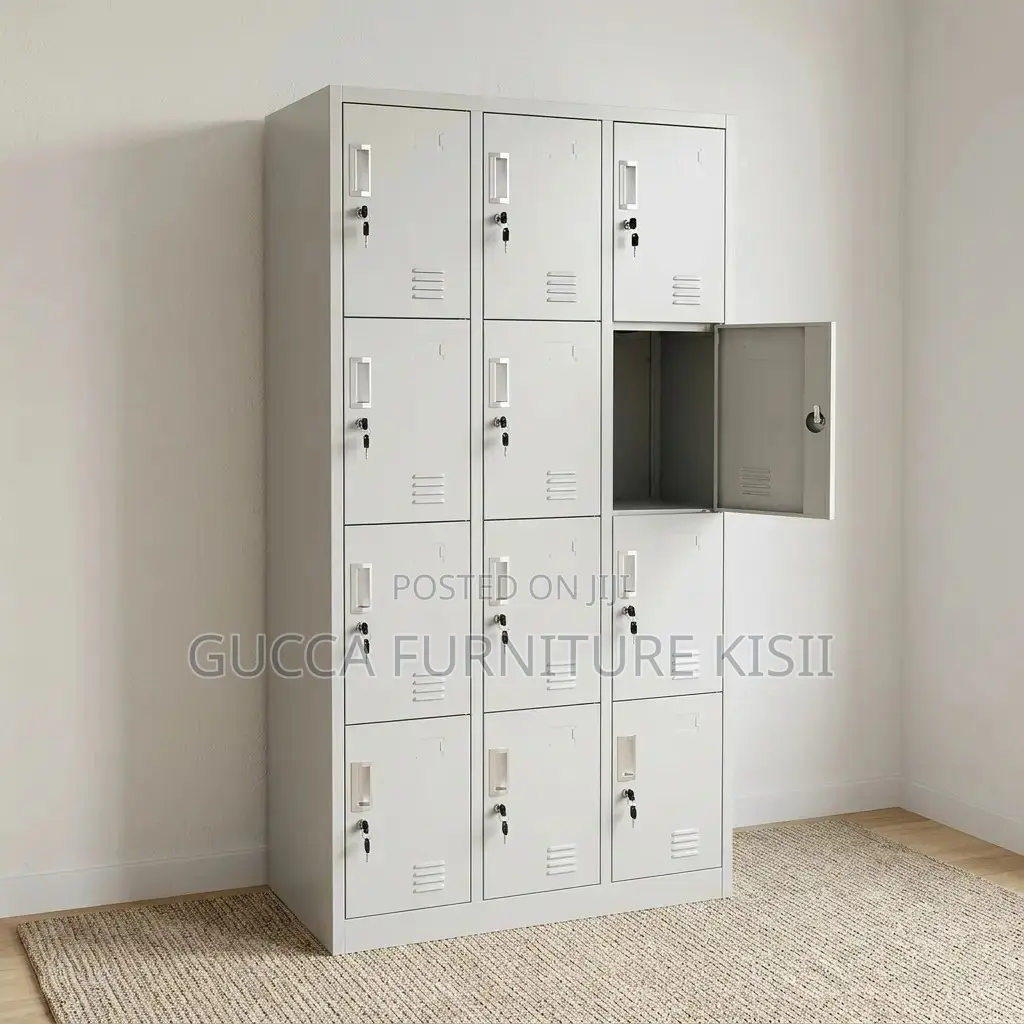 Locker Cabinet; 12-Door Steel Filling Locker Cabinet