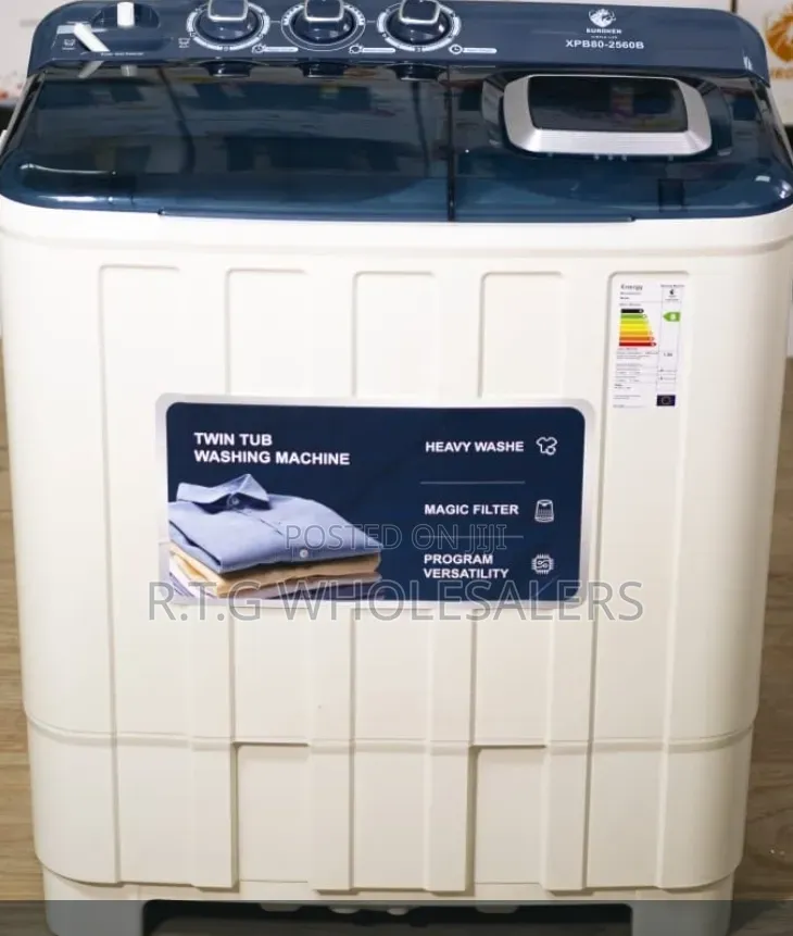 8 Kg Euroken  Twin Tub Washing Machine