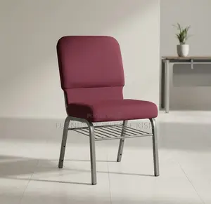 Conference Chair; Fabric Armless Stackable Meeting Rooms Chair