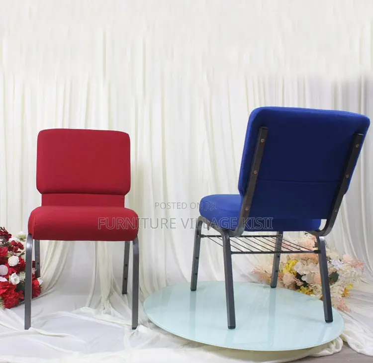 Conference Chair; Fabric Armless Stackable Meeting Rooms Chair